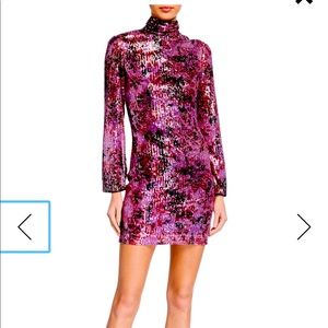 One 33 Social floral sequin dress